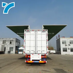 Wing Van Semi Trailer Box Cargo Wing Open Box Truck Trailer thumbnail-4
