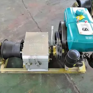 Diesel Engine Powered Winch; Pulling Motored Winch; Cable Pulling Motored Engine Winch thumbnail-1