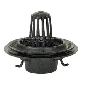 RD 6350 Korea Cast Iron Roof Drain With No-Hub and Thread Outlet for Roof Drainage thumbnail-2