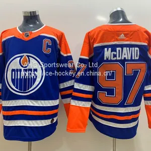 Edmonton Oilers #97 McDavid Blue Jersey thumbnail-1