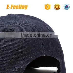 High Quality Plain Denim Snapback Hat Blank Jean Snapback Cap thumbnail-6