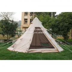Canvas Mini Teepee Tent Simple Camping Tent Tent Manufacturer in China Cotton Canvas Tent thumbnail-4