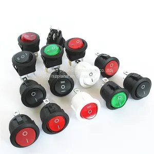 20mm Round Switch Button 4 / 3 / 2 Pin Two Gear Three Gear KCd1 Small Power Ship Switch With Light thumbnail-4