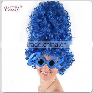 Fake Synthetic Deluxe Marge Simpson Dark Blue Cosplay Wig thumbnail-1