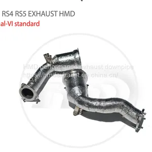 Exhaust Manifold Downpipe for Audi RS4 RS5 VI Standard Car Accessories With Catalytic Converter Header Whatsapp008613189999301 thumbnail-2
