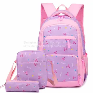 School Backpack School Bags Sets 3 in 1 Student Bookbag With Lunch Bag and Pencil Case thumbnail-4