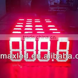 8'' Outdoor Single Red Gas Price Sign thumbnail-1