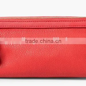 Pebbled Leather Cosmetic Bag With Wristlet Makeup Case Pouch Multiple Clutch Purse for Ladies thumbnail-2