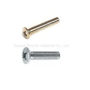 Metric Cross Recessed Screw , Phillips Raised Countersunk Head Machine Screw thumbnail-3