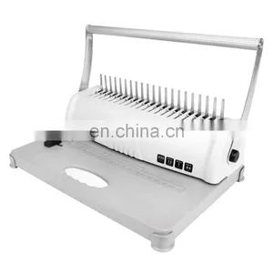 Hot Sale Manual Plastic Comb Binding Machine A4 Size Comb Binder Packing 21 Holes Paper Netbook Binding Machine thumbnail-1