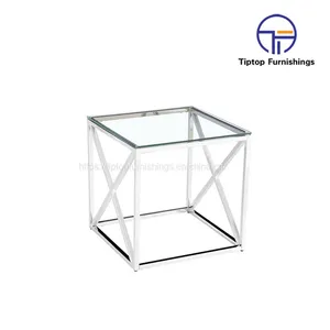 Hot Sale New Design Gold Side Table Modern Golden Stainless Steel Round Side Table thumbnail-1