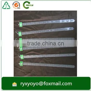 High Quality Supermarket Plastic pp White Hanging Display Shelf Strip thumbnail-1