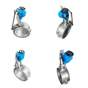 Automatic 90 Degree Actuator Flow Control Electric Butterfly Valve thumbnail-1