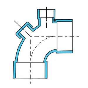 88° Elbow Top Outlet With Inspection Port thumbnail-2