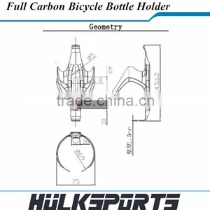 3K Clear Bicycle Accessories China Carbon Bottle Cage Bottle Holder thumbnail-5