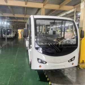 14-seater Electric Sightseeing Vehicle for Foreign Trade / Semi-door Electric Sightseeing Vehicle for Scenic Spots thumbnail-1