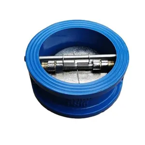 DN200 Cast Iron/Cast Steel Body EPDM Seat Wafer Dual Plate Check Valve thumbnail-5