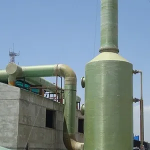 Fiberglass Reinforced Plastic (frp) Dry Tail Gas and Exhaust Gas Scrubber, Neutralize Tail Gas, Hydrochloric Acid Tail Gas Scrubbing and Purification Tower thumbnail-3