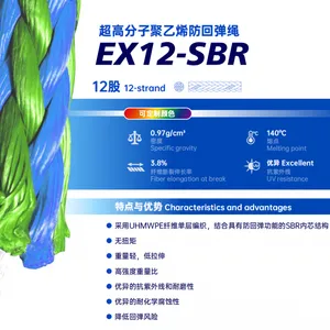EX12-Plus Ultra-high Molecular Weight Polyethylene Anti-rebound Rope thumbnail-1