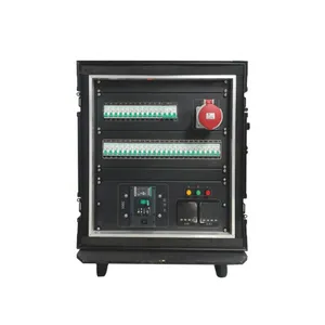 36 Channel Portable Wheeled Stage Power Distribution Unit, 400A Camlock Input Industrial Power Box With Multi Industrial & Stage Sockets thumbnail-1