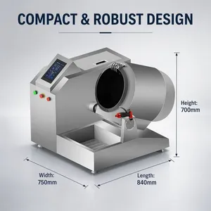 Kommerzieller automatischer Kochapparat QY-JZ300 - Intelligenter Bratroboter mit automatischem Würzeversprühen für Restaurants thumbnail-4
