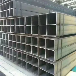 Factory Hot Dipped Galvanized Square Tube HSS SHS ERW Welded, Custom Cut Length With 3.1 MTC & SGS Certificate thumbnail-3