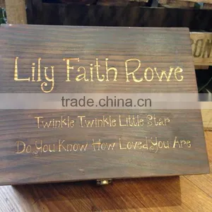 Personalised Wooden Keepsake Box Jewellery Box Trinket Box Memory Box Gift Box thumbnail-3