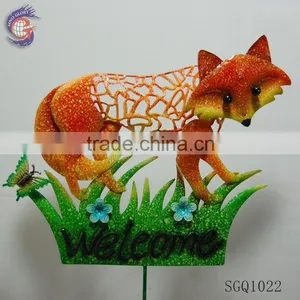 Metal Wall Hanging Decoration Fox Figurines for Sale thumbnail-4