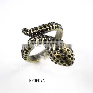 Newest Fashion Snake Rhinestone Ring Jewerly thumbnail-1