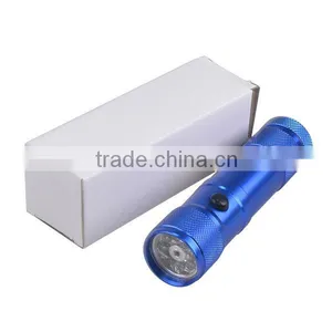 8 + 1 LED Aluminum Case 8 LED Flashlight With Laser Pointer thumbnail-5