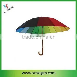 Modern 16 Colors Straight Rainbow Umbrellas thumbnail-1