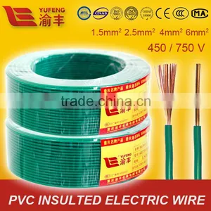 IEC60227 Standard 1.5mm 2.5mm 4mm 6mm Cable Factory Price Electrical Wire thumbnail-2