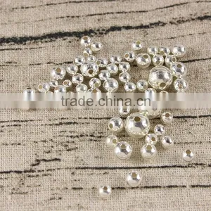 JF9201 925 Sterling Silver Round Ball Beads thumbnail-1