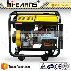 Four Wheels Single Phase 2KW Diesel Welder Generator thumbnail-3