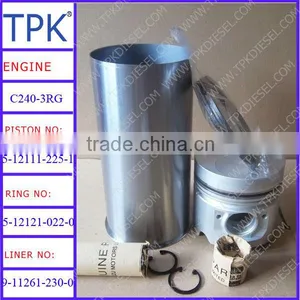 Izumi C240 Liner Kits, Piston 5-12111-225-1, Ring Set 5-12121-022-0, Cylinder Liner 9-11261-230-0 thumbnail-1