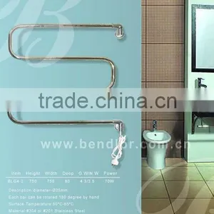 Bathroom Used Swivel Stainless Steel HEATED TOWEL RAIL (BLG4-2) thumbnail-1