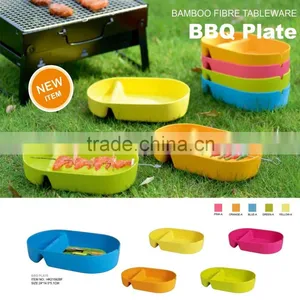Biodegradable Eco Friendly Bamboo Fiber Snack Plate thumbnail-3