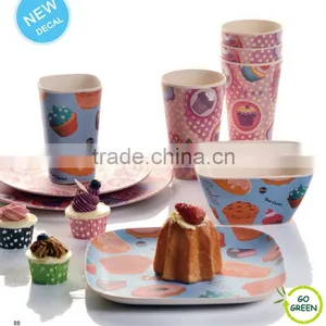Dinnerware Eco Friendly Type Bamboo Fiber Dinner Set thumbnail-1
