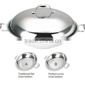 Impact Bonding Geman Technologic Stainless Steel Wok thumbnail-1
