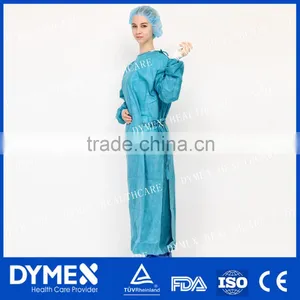 OEM Non Woven Protective Sterile SMS Ultrasonic Seam Surgical Gown thumbnail-1