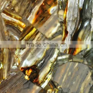 Brazilian Wooden Yellow Brown Agate thumbnail-1