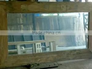 Recycled Teak Wall Mirror thumbnail-1