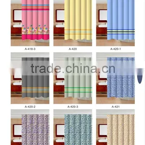 PVC Printed Shower Plastic Curtain thumbnail-1