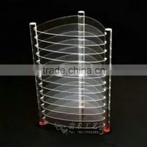 Multi Layers Design Clear Acrylic Display Rack for cd thumbnail-1