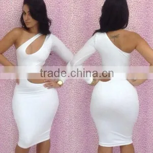 Sexy White Dress European Style Clothing thumbnail-1