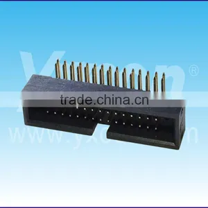 Dongguan Yxcon 1.27mm Pitch Right Angle Dual Row Box Header Connector thumbnail-5