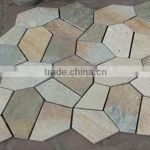 Flagstone With Mesh Backing Stone Pavement thumbnail-2