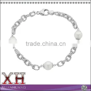 China Jewelry 925 Sterling Silver Charming Freshwater Pearl Bracelet thumbnail-1
