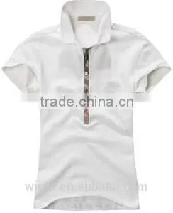 Fashion Design New Short Sleeve Men White Polo Shirt thumbnail-1