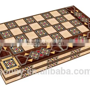 Popular Wooden Backgammon Board Game thumbnail-3
